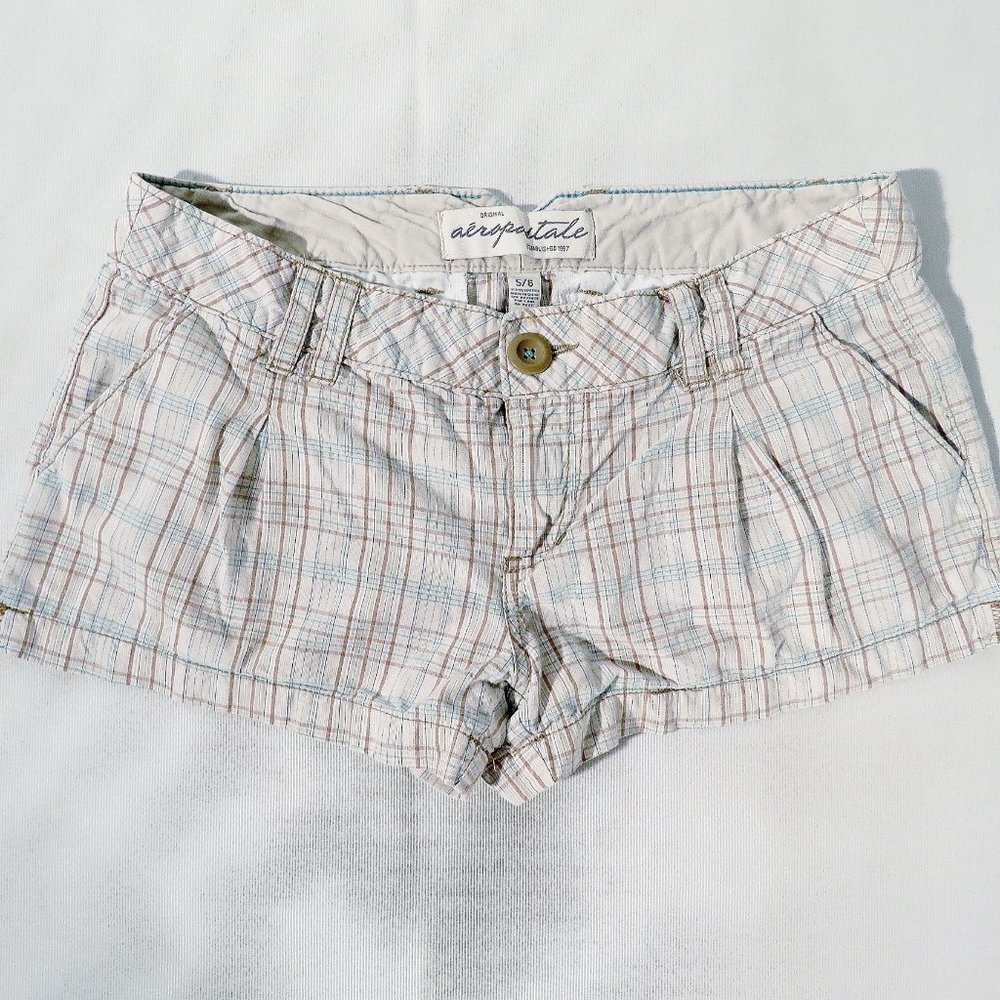 Lot of 3 Women's 2 & 5/6 (Actual 30.5" x 2.5") AEO & Aeropostale Shortie Shorts - Picture 3 of 11